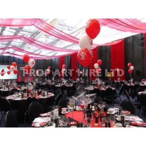 Red Drapes at the Swalec Stadium